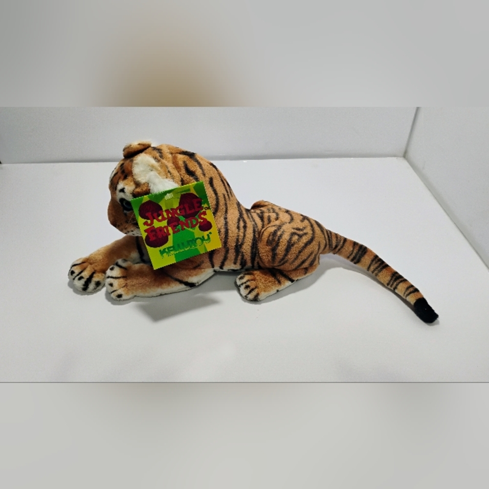 Vintage Kellytoy Stuffed Tiger Cub? 19" NEW w Tags - Picture 3 of 13